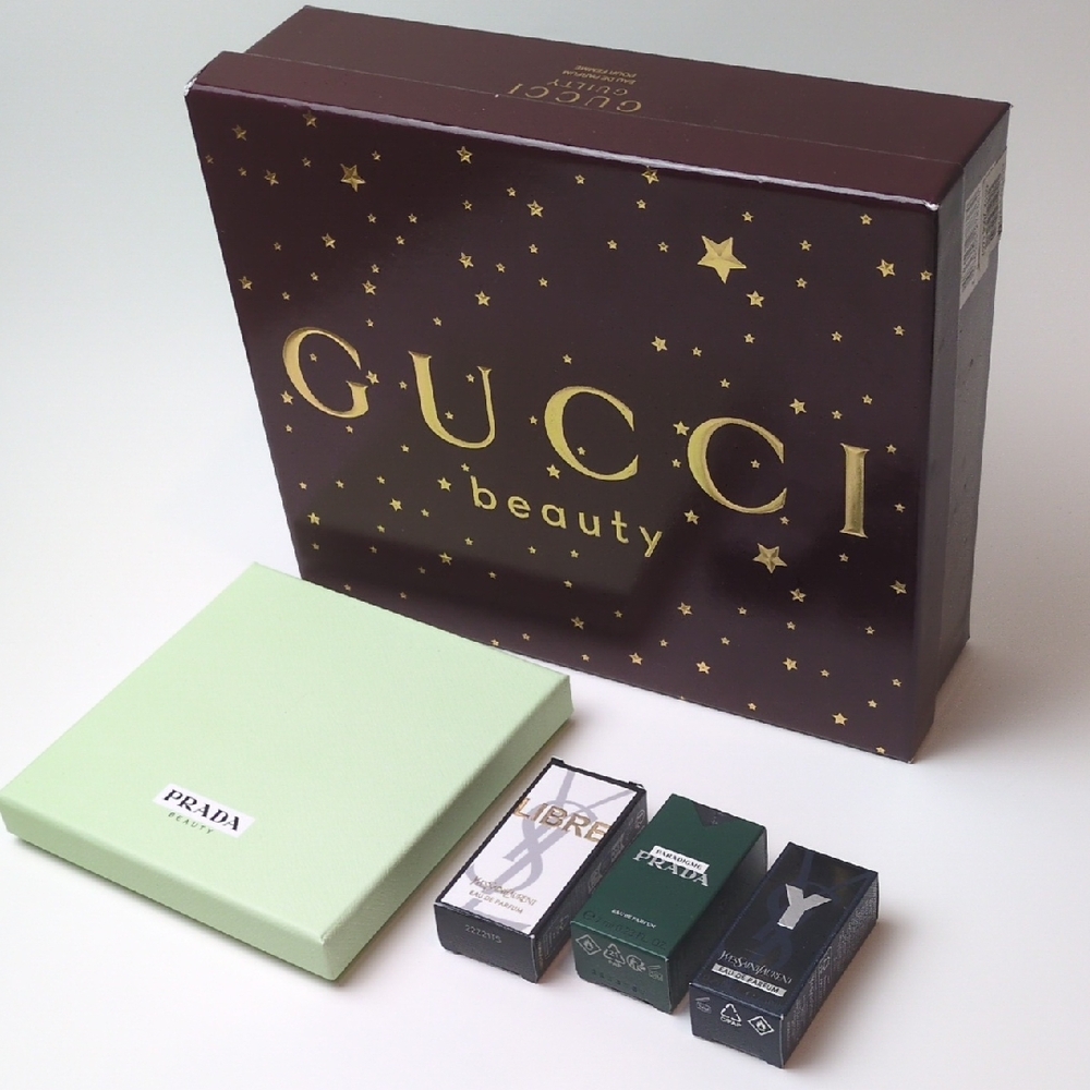 Luxury Product Boxes Bundle Gucci Prada Yves Saint Laurent *EMPTY*